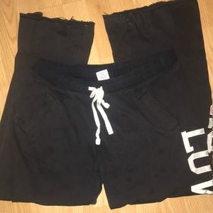 Size XS pink Victoria secret boyfriend sweatpants